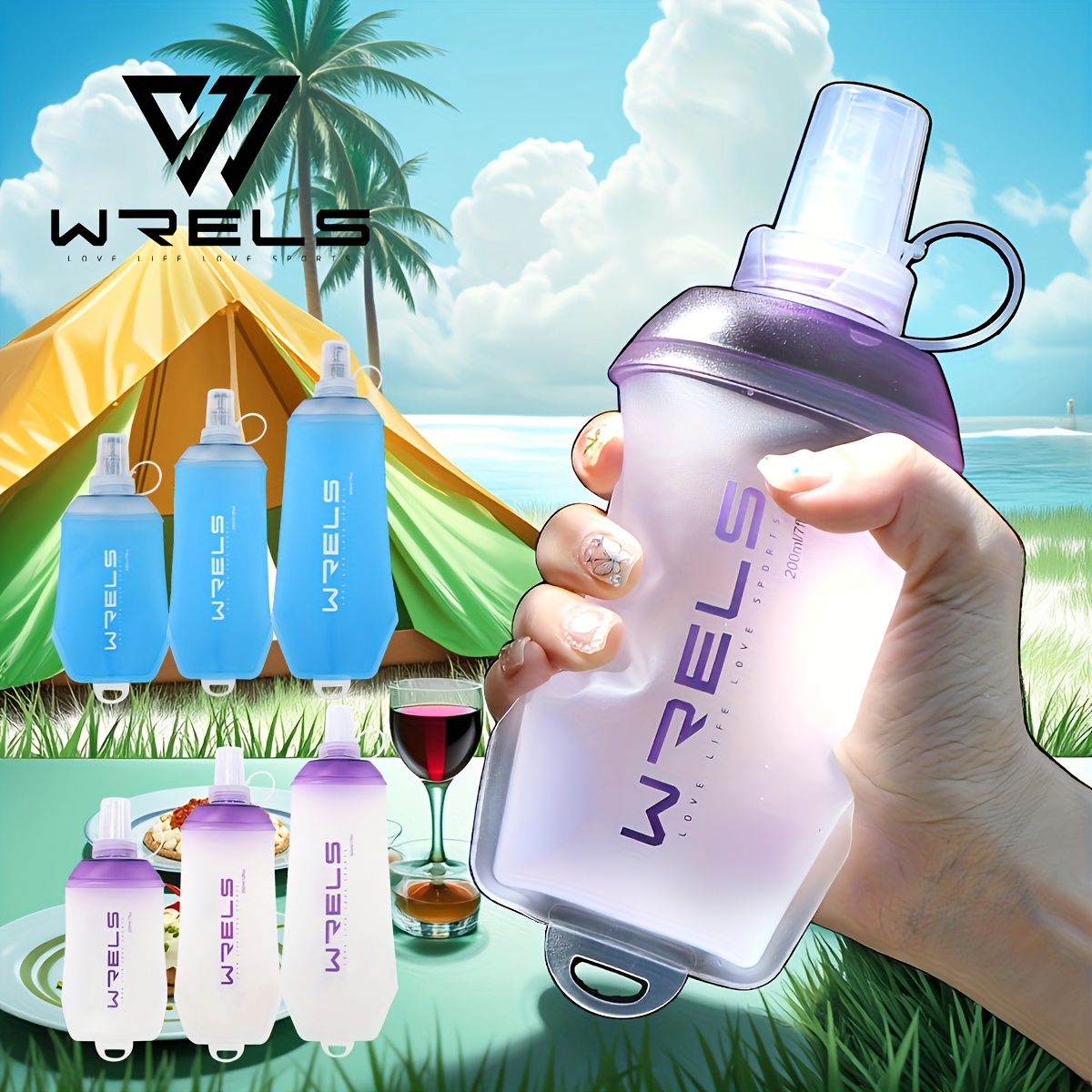 WRELS Folding Collapsible Soft - Water Bag Collapsible ulasan dan harga