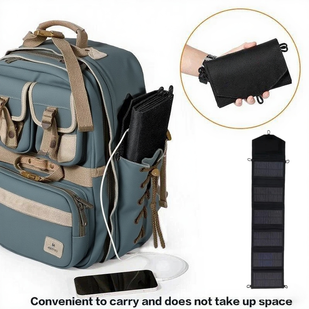 Backpack Carry Portable Foldab - Solar Emergency Charger ulasan dan harga