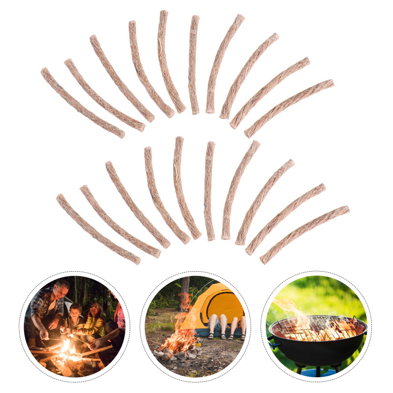 10Pcs Survival Wick Hemp Cord  - Fire Starting Kit ulasan dan harga