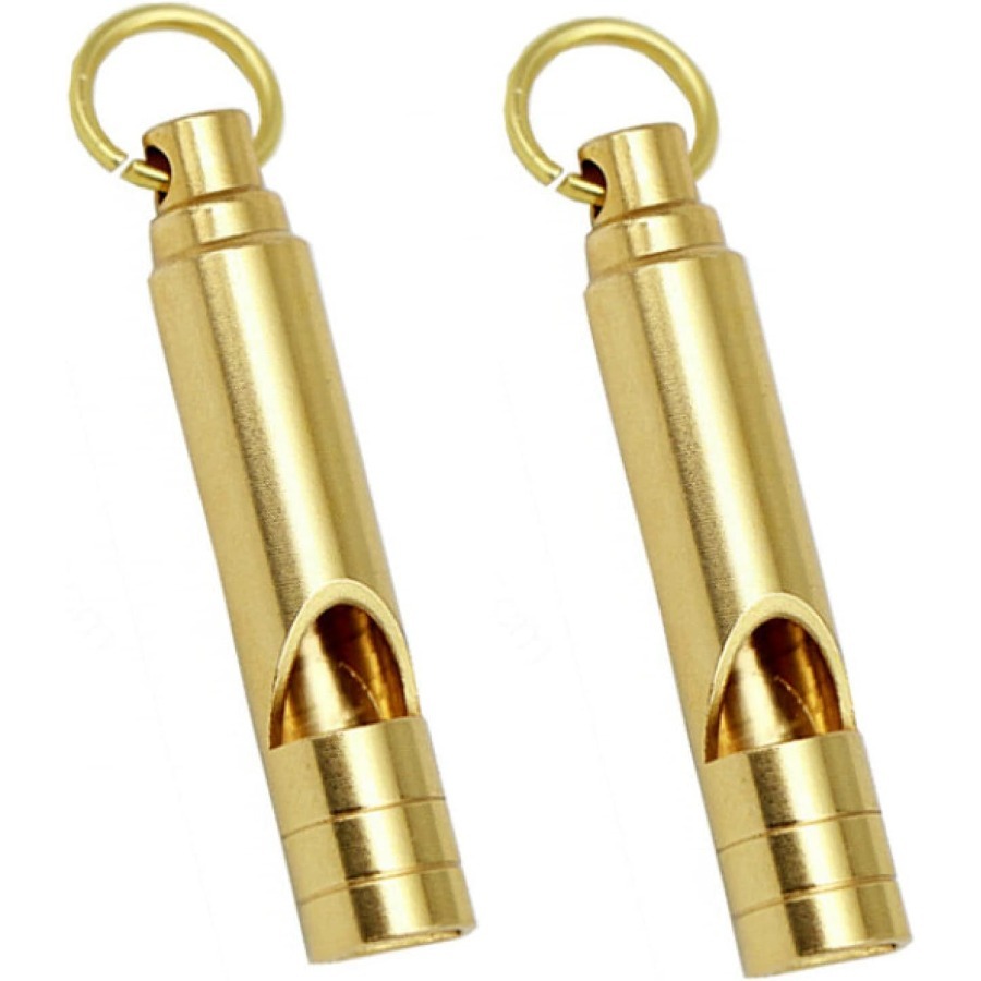1/5pcs Brass Metal Emergency W - Emergency Whistle Loud ulasan dan harga