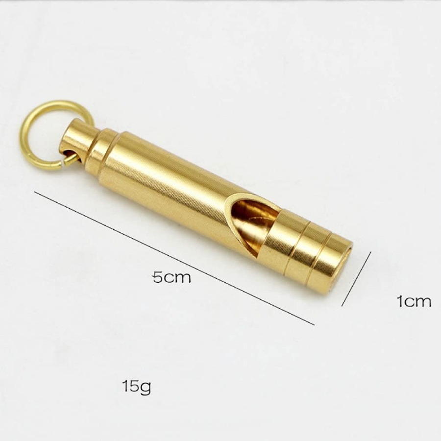 1/5pcs Brass Metal Emergency W - Emergency Whistle Loud ulasan dan harga
