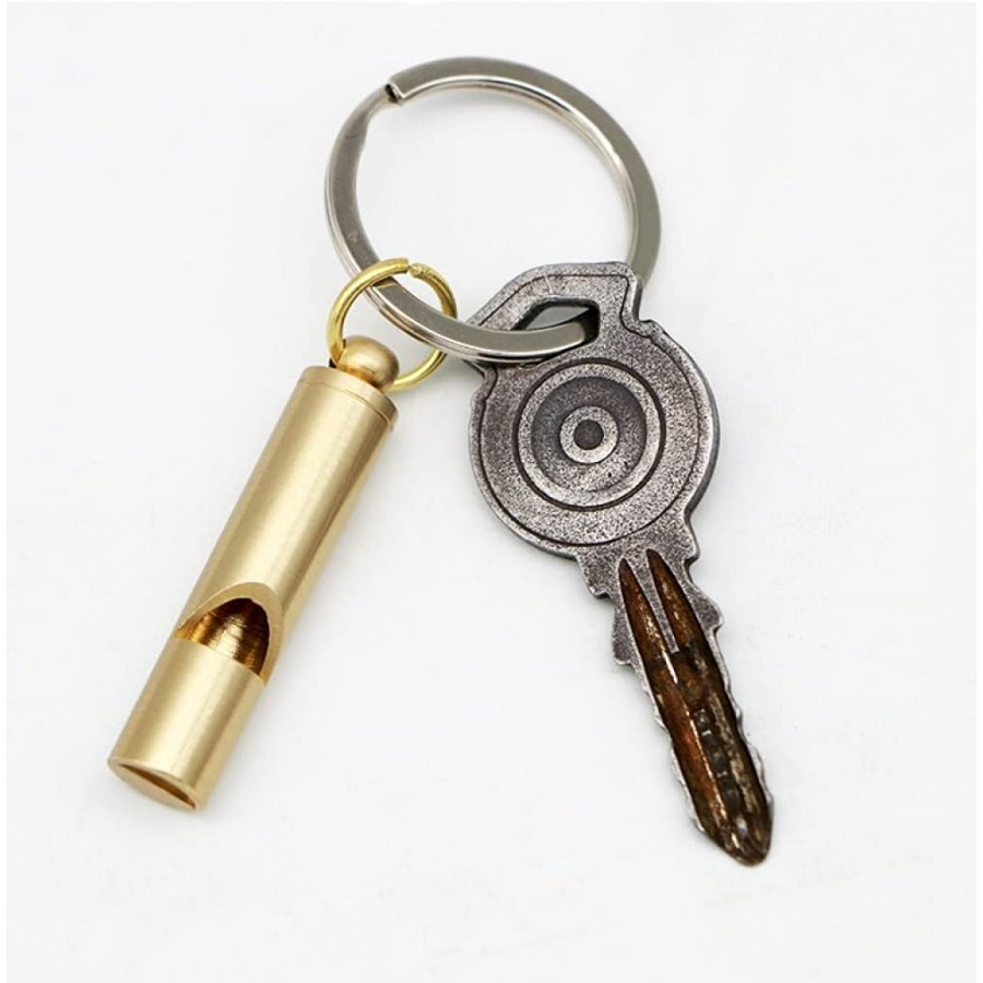 1/5pcs Brass Metal Emergency W - Emergency Whistle Loud ulasan dan harga