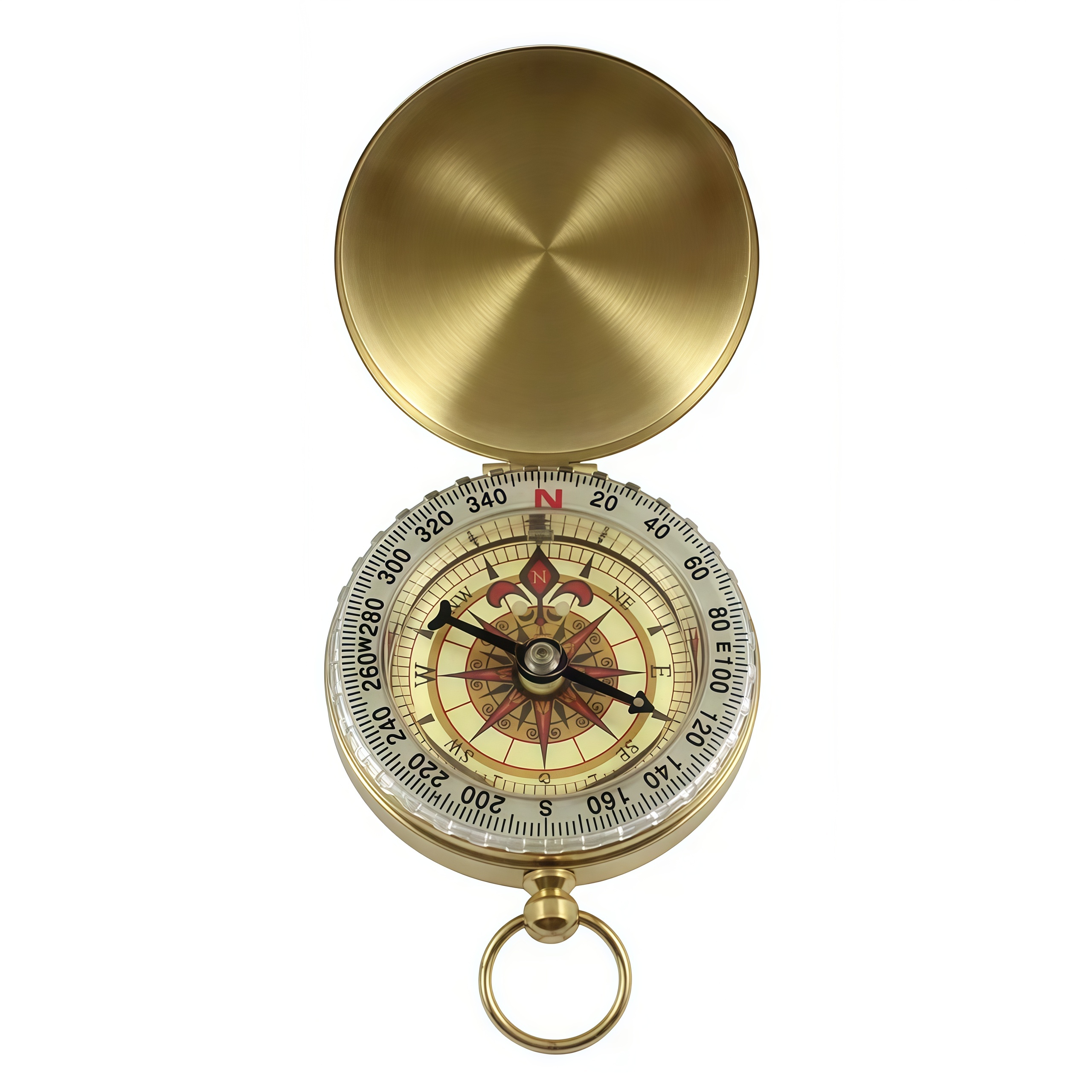 Brass Outdoor Compass - Gold C - Compass Lensatic ulasan dan harga