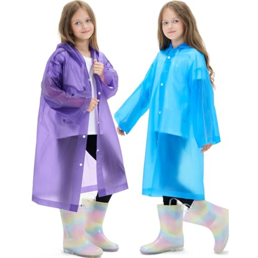 2 Pack Reusable Waterproof Rai - Emergency Poncho Rain ulasan dan harga
