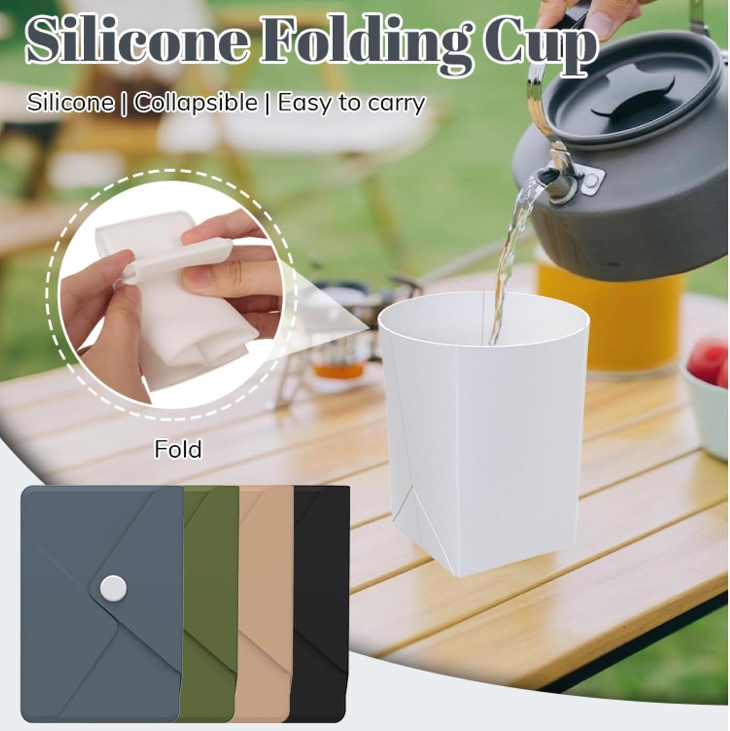 Silicone Collapsible Travel Cu - Water Bag Collapsible ulasan dan harga