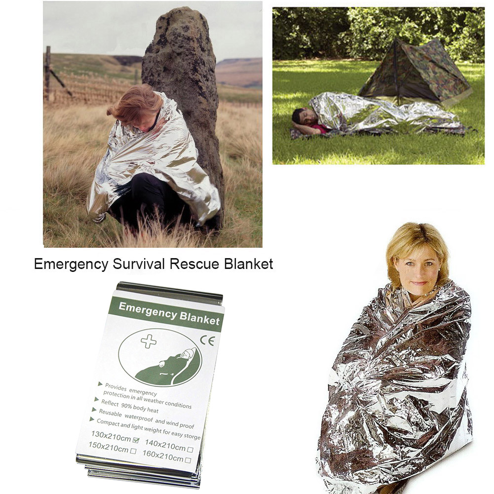 5Pcs Outdoor Emergency Blanket - Bivy Bag Emergency ulasan dan harga